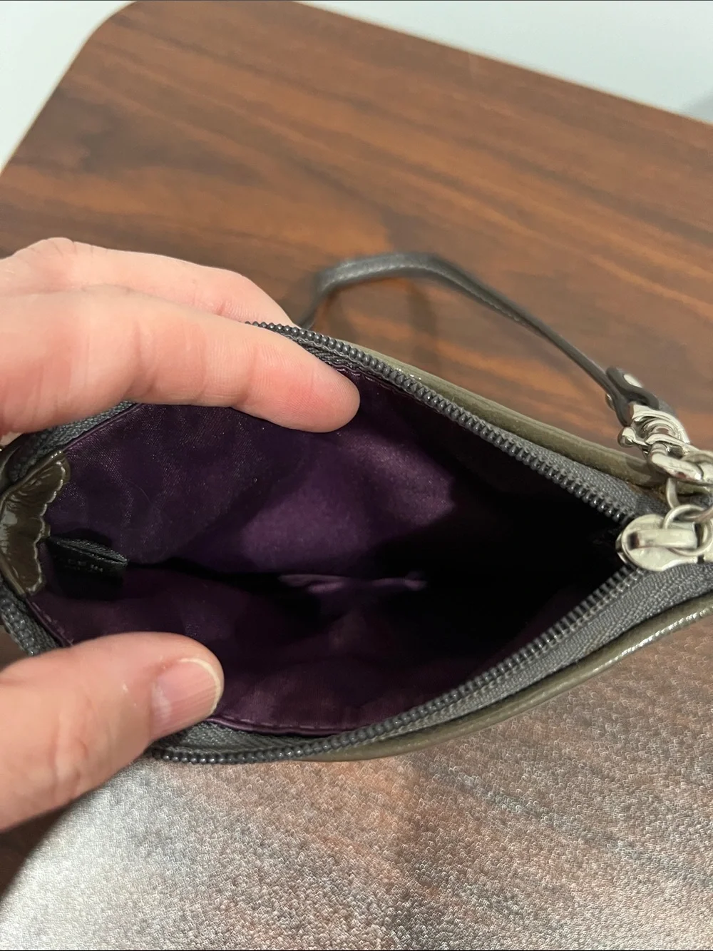 Coach wristlet signature